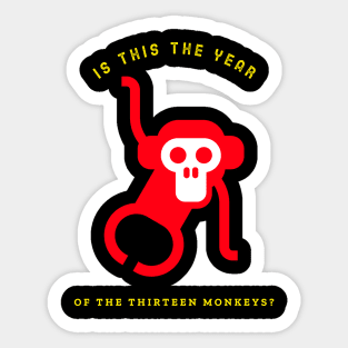 Thirteen Monkeys Sticker